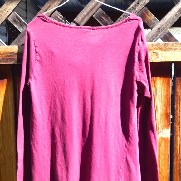 C&C California Burgandy cowel neck shirt - Picture 6 of 6